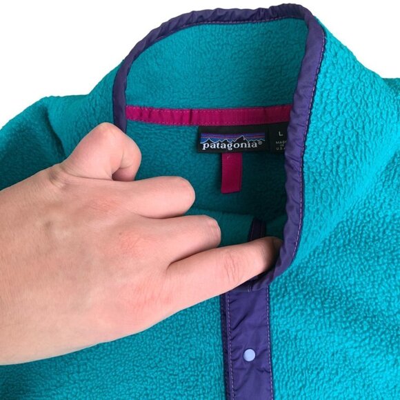 VINTAGE Patagonia Fleece Sweater Large - Picture 3 of 8